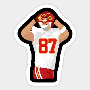 Travis Kelce Heart Hands Sticker